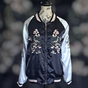 Womens Reversible Bomber Jacket